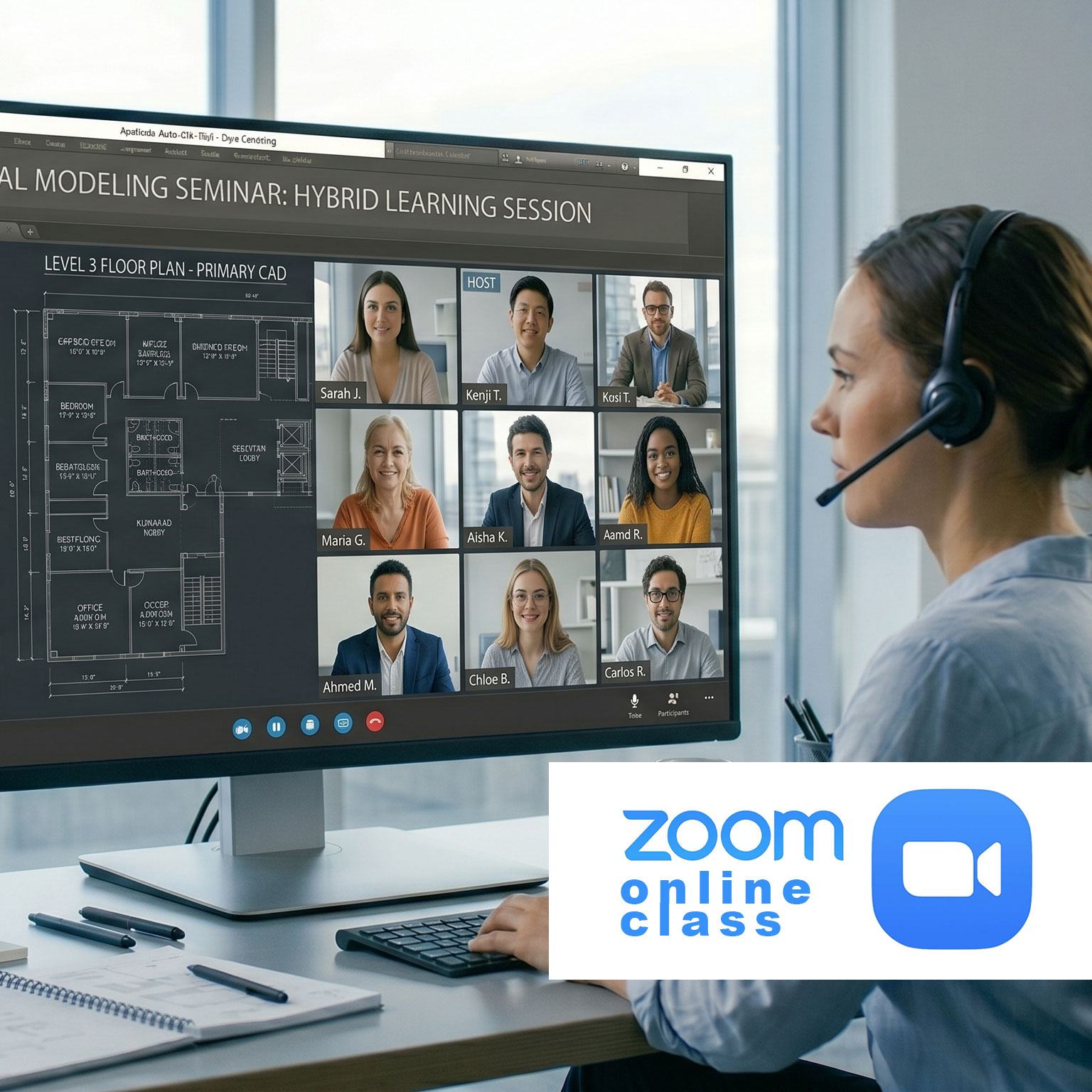 Zoom-Online-Class-AutoCAD